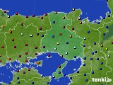 兵庫県のアメダス実況(日照時間)(2023年08月24日)