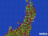 東北地方のアメダス実況(気温)(2023年08月24日)