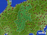 長野県のアメダス実況(気温)(2023年08月24日)
