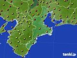 三重県のアメダス実況(気温)(2023年08月24日)