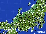 北陸地方のアメダス実況(風向・風速)(2023年08月24日)