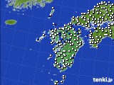 九州地方のアメダス実況(風向・風速)(2023年08月24日)