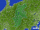 長野県のアメダス実況(風向・風速)(2023年08月24日)