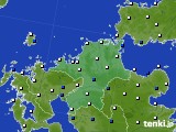 福岡県のアメダス実況(風向・風速)(2023年08月24日)