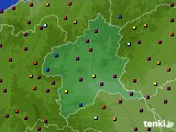 群馬県のアメダス実況(日照時間)(2023年08月25日)