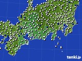 2023年08月25日の東海地方のアメダス(風向・風速)