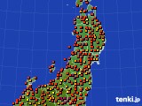 東北地方のアメダス実況(気温)(2023年08月26日)