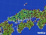 2023年08月27日の中国地方のアメダス(日照時間)