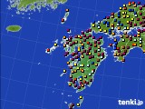 2023年08月27日の九州地方のアメダス(日照時間)