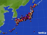 2023年08月27日のアメダス(日照時間)