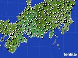 東海地方のアメダス実況(風向・風速)(2023年08月27日)