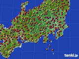 関東・甲信地方のアメダス実況(気温)(2023年08月28日)