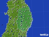 岩手県のアメダス実況(風向・風速)(2023年08月28日)