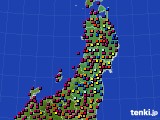2023年08月29日の東北地方のアメダス(日照時間)