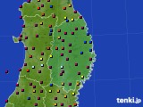 2023年08月29日の岩手県のアメダス(日照時間)