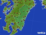 宮崎県のアメダス実況(気温)(2023年08月29日)