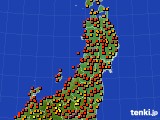東北地方のアメダス実況(気温)(2023年08月30日)