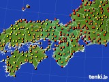 近畿地方のアメダス実況(気温)(2023年08月31日)