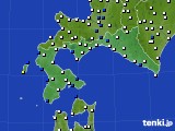 2023年09月01日の道南のアメダス(風向・風速)