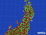 東北地方のアメダス実況(気温)(2023年09月03日)