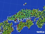 2023年09月06日の中国地方のアメダス(日照時間)
