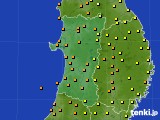 秋田県のアメダス実況(気温)(2023年09月06日)