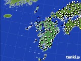 2023年09月06日の九州地方のアメダス(風向・風速)