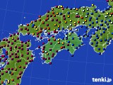 四国地方のアメダス実況(日照時間)(2023年09月07日)