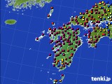 2023年09月07日の九州地方のアメダス(日照時間)