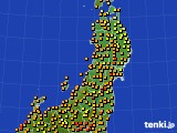東北地方のアメダス実況(気温)(2023年09月07日)