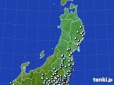 東北地方のアメダス実況(降水量)(2023年09月08日)