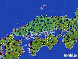 2023年09月08日の中国地方のアメダス(日照時間)