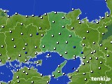 2023年09月08日の兵庫県のアメダス(風向・風速)