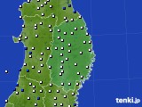 岩手県のアメダス実況(風向・風速)(2023年09月08日)