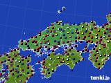 2023年09月09日の中国地方のアメダス(日照時間)
