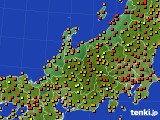 北陸地方のアメダス実況(気温)(2023年09月10日)