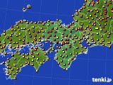 近畿地方のアメダス実況(気温)(2023年09月10日)