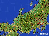 北陸地方のアメダス実況(気温)(2023年09月12日)