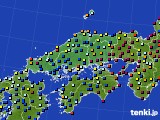 2023年09月13日の中国地方のアメダス(日照時間)