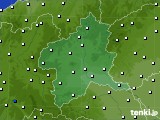 2023年09月13日の群馬県のアメダス(風向・風速)