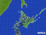 北海道地方のアメダス実況(降水量)(2023年09月14日)