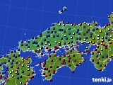 中国地方のアメダス実況(日照時間)(2023年09月15日)