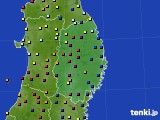 岩手県のアメダス実況(日照時間)(2023年09月15日)