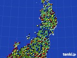 東北地方のアメダス実況(日照時間)(2023年09月16日)