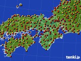 近畿地方のアメダス実況(気温)(2023年09月16日)