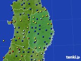 岩手県のアメダス実況(日照時間)(2023年09月17日)