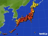 アメダス実況(気温)(2023年09月17日)