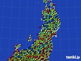 東北地方のアメダス実況(日照時間)(2023年09月18日)