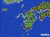 九州地方のアメダス実況(日照時間)(2023年09月18日)