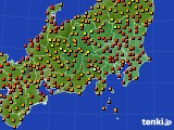 2023年09月18日の関東・甲信地方のアメダス(気温)